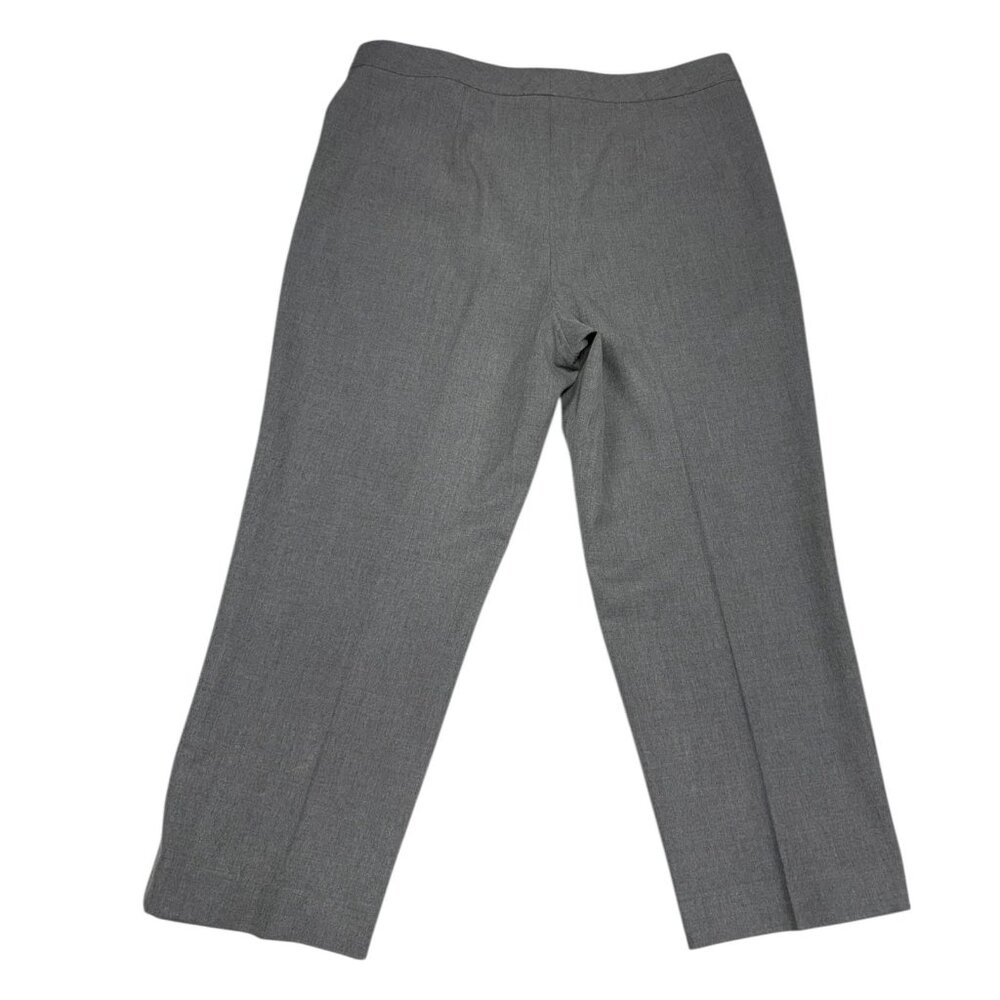 Talbots Heritage Fit Cropped Trousers Gray Size 12 - Picture 2 of 9
